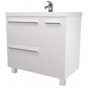 Тумба под раковину 1Marka Соната 90Н У51042 белый глянец