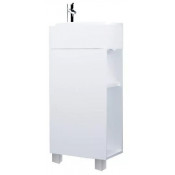 Тумба с раковиной 1Marka Laura 40Н У85928 правая белый глянец