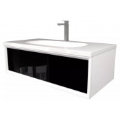 Тумба под раковину Marka One Milacco 100П У72791 верх classic black