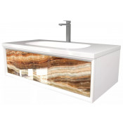 Тумба под раковину Marka One Milacco 100П У72793 верх onyx