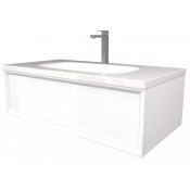 Тумба под раковину Marka One Milacco 100П У72787 pure white