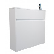 Тумба с раковиной 1Marka Stretto 80П У92325 белый глянец