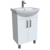 Тумба с раковиной Iddis Optima Home 55 OPH55WFi95K белый глянец