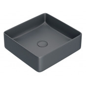 Раковина накладная Iddis Slide SLIGM01i27 36x36 серый матовый