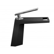 Смеситель для раковины Bronze de Luxe Quadro A919BC черный/хром