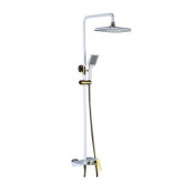 Душевая система Bronze de Luxe Quadro LT919W белый/золото