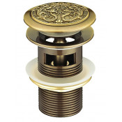 Донный клапан "Орнамент" 21989 бронза