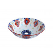 Раковина-чаша накладная Bronze de Luxe 4382 42х42 ручная роспись