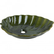 Раковина накладная Bronze de Luxe 2430 39.5х54.5 зеленый глянец