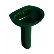 Раковина с пьедесталом Arcus Style 6002 темно-зеленый