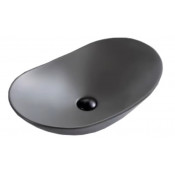 Раковина накладная BelBagno BB1404-H311 серый матовый