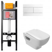 Подвесной унитаз с инсталляцией комплект Jacob Delafon Struktura E21771RU-00