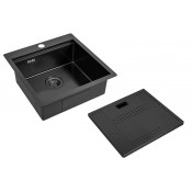 Мойка для кухни Zorg ZM N-5152 GRAFIT с накладкой графит