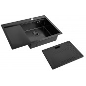 Мойка для кухни Zorg ZM N-7852-R GRAFIT с накладкой графит