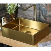 Раковина накладная Melana ProfLine MLN-D4837G Castle золото