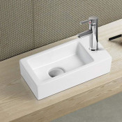 Раковина накладная Melana MLN-7782 левая белый