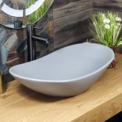 Раковина накладная Melana MLN-320354MG матовый серый