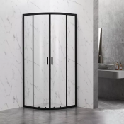 Душевой угол Veconi Rovigo RRV202B-90-01-C6 90х90 черный/прозрачное