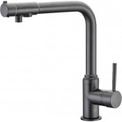 Смеситель для кухни Kaiser Teka 13044-15 с подключением к фильтру вороненая сталь