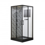 Душевая кабина Esbano ESKBB90СKR черный/прозрачное