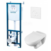 Подвесной унитаз с инсталляцией комплект Сантек Бореаль 1.WH30.2.464
