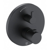 Смеситель для душа с термостатом Kludi Nova Fonte 208353915 черный/матовый