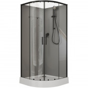 Душевая кабина Aquanet Passion EVO Black 90х90 правая 267257 без гидромассажа