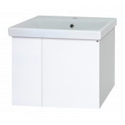 Тумба под раковину подвесная Misty Лира - 50 Пр-Лир06050-50По белый
