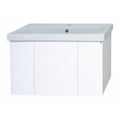 Тумба под раковину подвесная Misty Лира - 80 Пр-Лир06080-50По белый