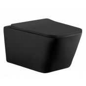 Подвесной унитаз Aquanet Rimless TAVR-BW  BL-103N-WHT black с сиденьем Soft Close 287011