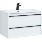 Тумба под раковину Aquanet Lino 80 253903 белый матовый