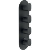 Смеситель для душа с термостатом Nobili Up UP94103BM черный матовый