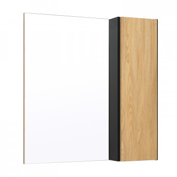 Зеркало-шкаф Руно Мальта 70 00-00001102 серый/дуб