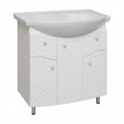 Тумба под раковину Руно Милано УТ000002088 75 белый