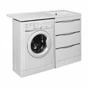 Тумба под раковину Руно Орион УТ000003442 60 белый /левое крыло/кронштейн