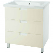 Тумба под раковину Bellezza Пегас 90 с 3 ящиками бежевый