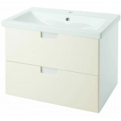 Тумба под раковину Bellezza Пегас 70 с 2 ящиками бежевый