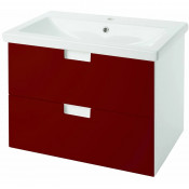 Тумба под раковину Bellezza Пегас 70 с 2 ящиками красный