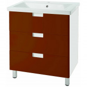 Тумба под раковину Bellezza Пегас 70 с 3 ящиками красный