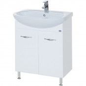 Тумба под раковину Bellezza Стелла 65 с бельевой корзиной белый