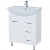 Тумба под раковину Bellezza Стелла 65 с 3 ящиками белый