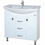 Тумба под раковину Bellezza Джулия 85 с 2 ящиками белая
