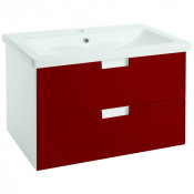Тумба под раковину Bellezza Пегас 100 с 2 ящиками красный