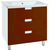 Тумба c раковиной Bellezza Пегас 100 красная