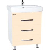 Тумба под раковину Bellezza Рокко 70 с 3 ящиками бежевая