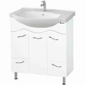 Тумба под раковину Bellezza Мари 75 с 2 ящиками белый