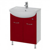 Тумба под раковину Bellezza Уют 50 прямая бордо