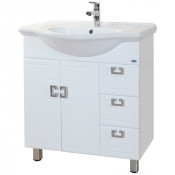 Тумба под раковину Bellezza Миа 75 с 3 ящиками белый