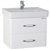 Тумба под раковину Bellezza Джела 60 с 2 ящиками белый