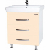 Тумба под раковину Bellezza Рокко 80 с 3 ящиками бежевый Н